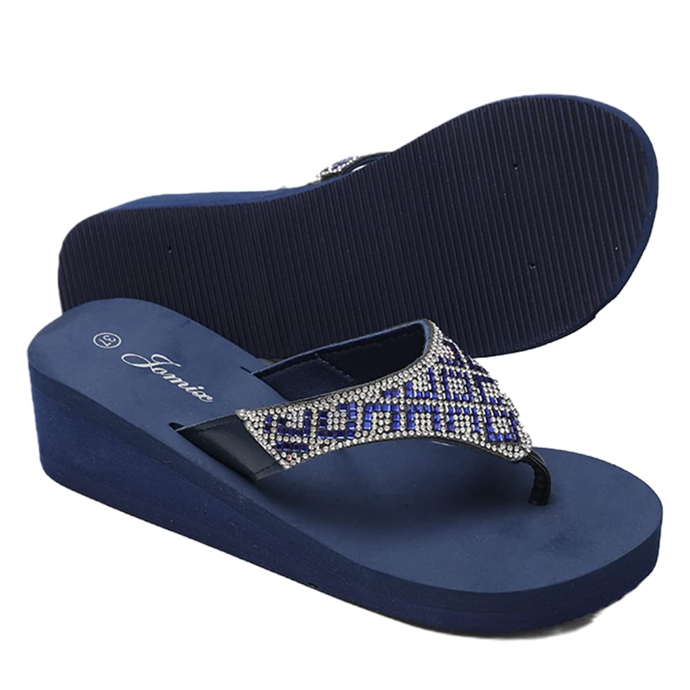 JOMIX Infradito Donna Eleganti Ciabatte Zeppa Casa Mare Piscina