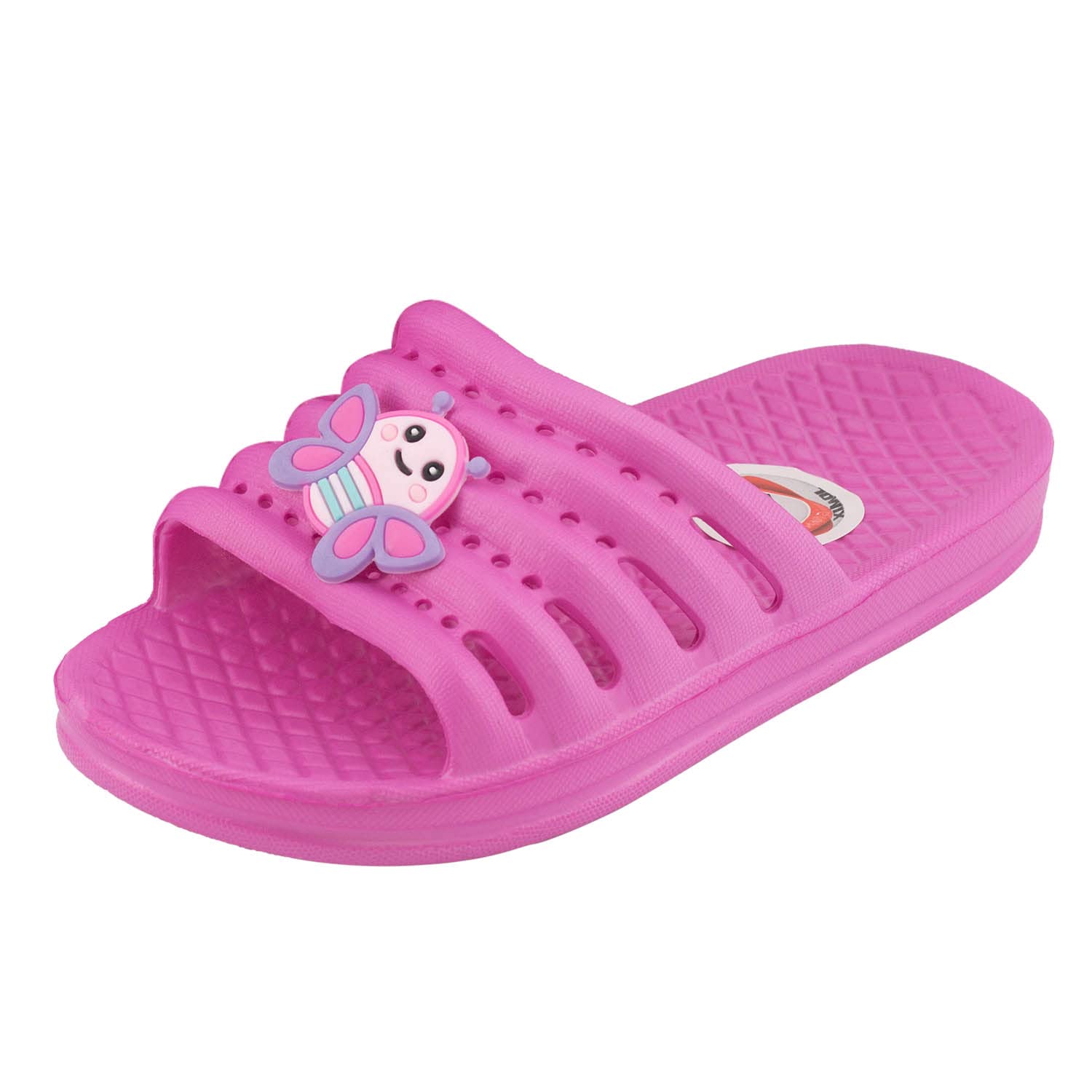 JOMIX Kinder Schlappen Jungen und Mädchen Sommer Bunte Dinosaurier Sandalen Weiche Badelatschen Badeschlappen Schwimmbad Meer Strand