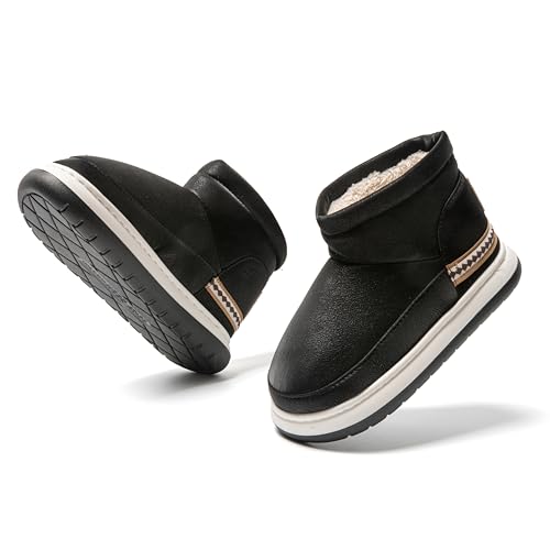 JOMIX Mini - Stiefel für Frauen,Damen Stiefeletten Plateau Boots, Damen Schneestiefel Winterstiefel Snow Boots, Warme mit Fell gefütterte Winterstiefel