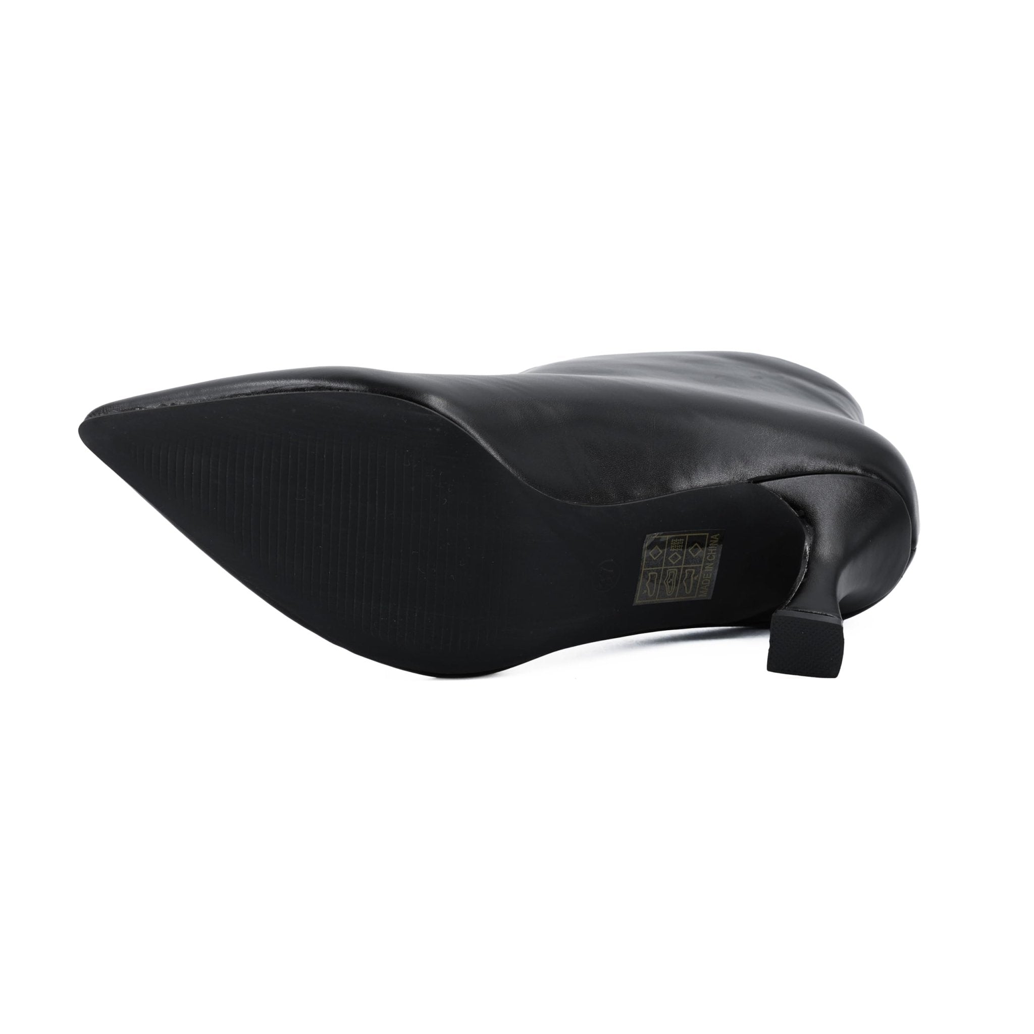 JOMIX Modische Stiefel Damen Warme Hohe Absatz Schuhe Winterstiefel Gefüttert Stiefeletten Rutschfest PU Boots Outdoor Vintage Chukka Boots