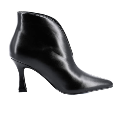 JOMIX Modische Stiefel Damen Warme Hohe Absatz Schuhe Winterstiefel Gefüttert Stiefeletten Rutschfest PU Boots Outdoor Vintage Chukka Boots