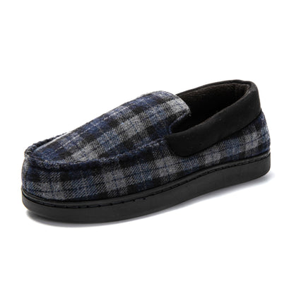 JOMIX Mokassin Hausschuhe Herren Winter Warme Filz Pantoffeln Plüsch Gefütterte Geschlossene Slippers Indoor