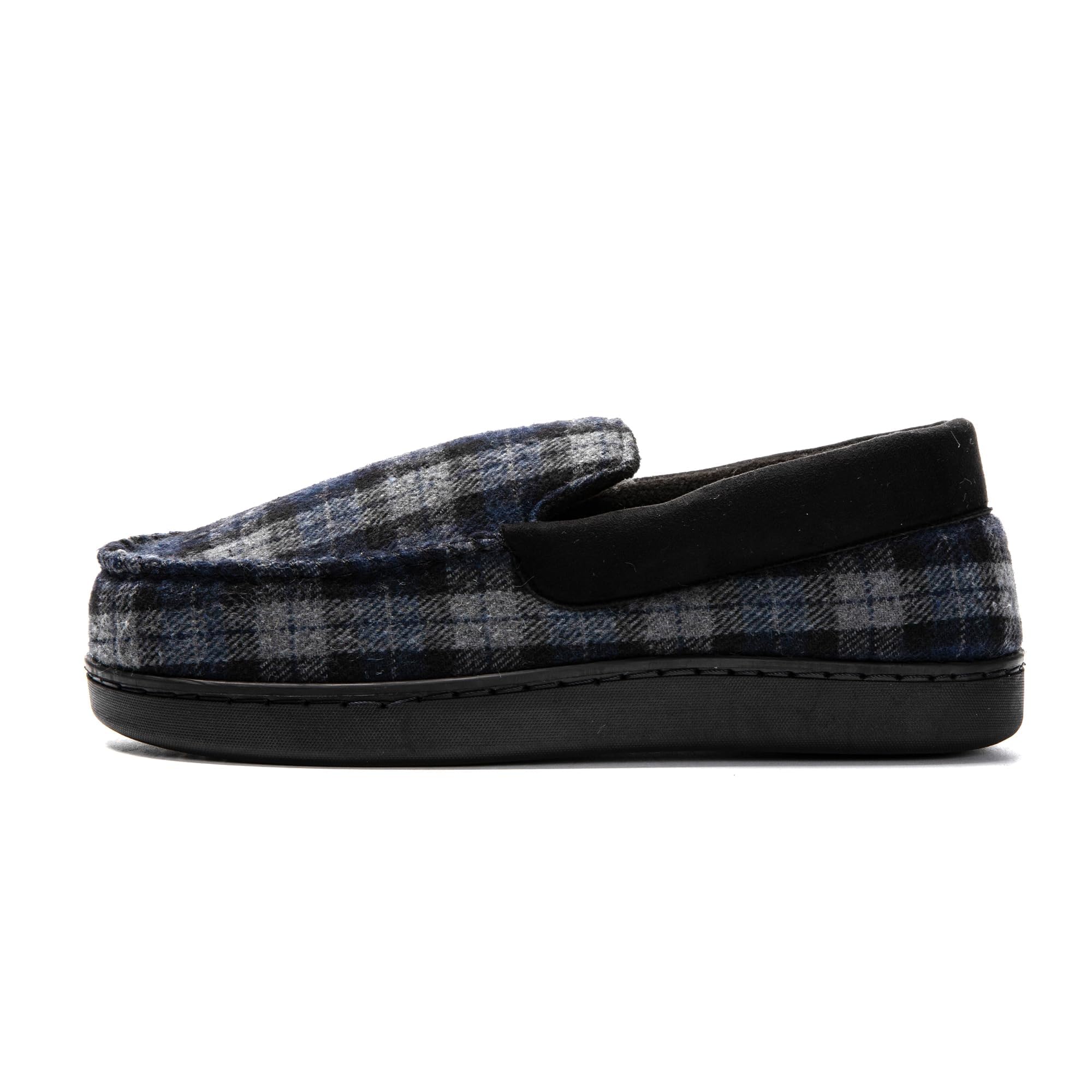 JOMIX Mokassin Hausschuhe Herren Winter Warme Filz Pantoffeln Plüsch Gefütterte Geschlossene Slippers Indoor