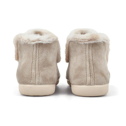 JOMIX Mokassins Damen Gefüttert Hausschuhe Geschlossene Lammfell Boots Winter Plüsch Pantoffeln Made in Spanien