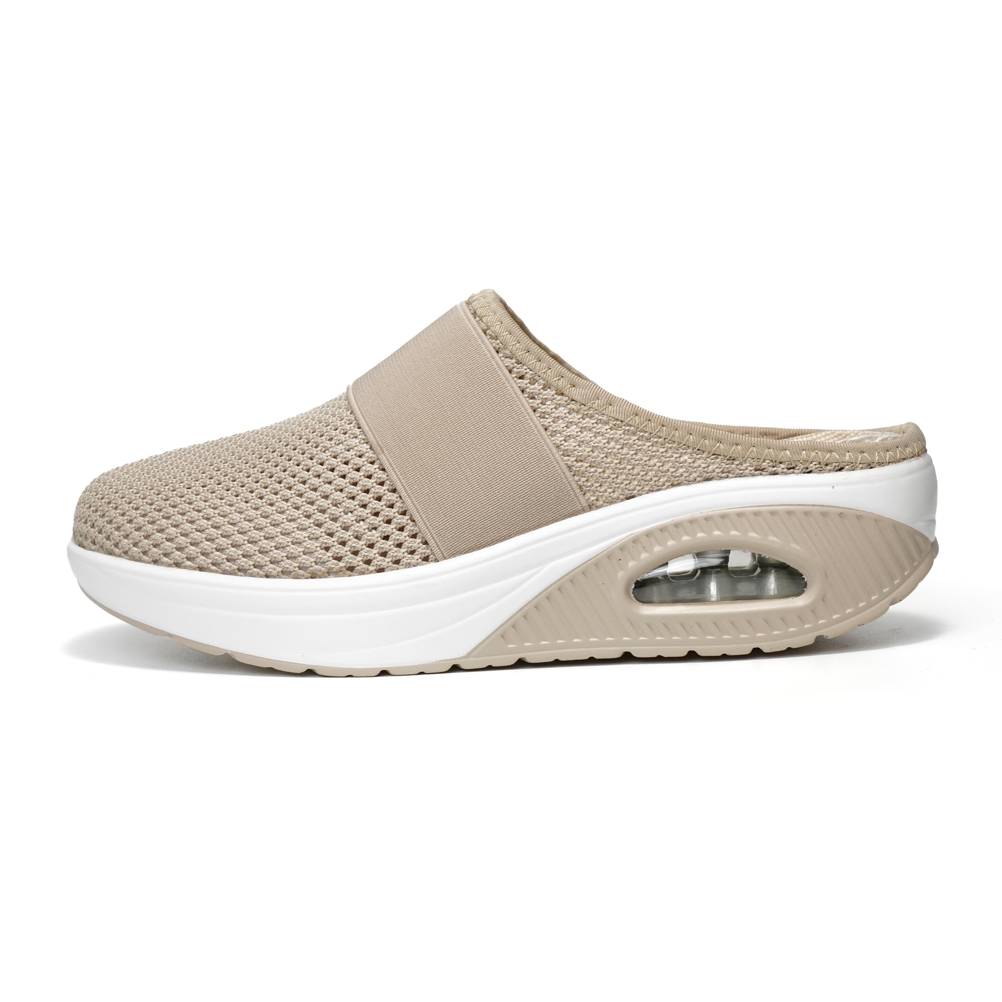 JOMIX Orthopädische Schuhe Damen Gesundheitsschuhe Sandalen Sommer Weiche Keilabsatz Hallux Valgus Schuhe mit Klettverschluss Rutschfeste Hauschuhe