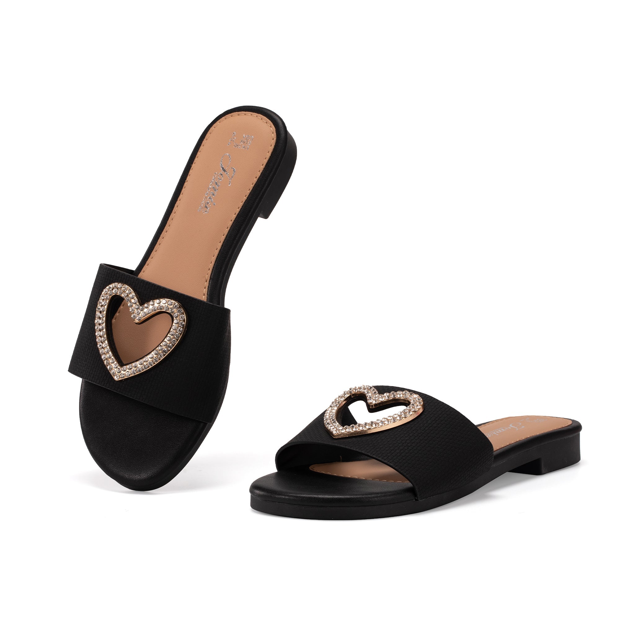 JOMIX Pantofole con tacco alto 2cm, scollatura a cuore, morbido TPR, comodo e di moda WFC250355