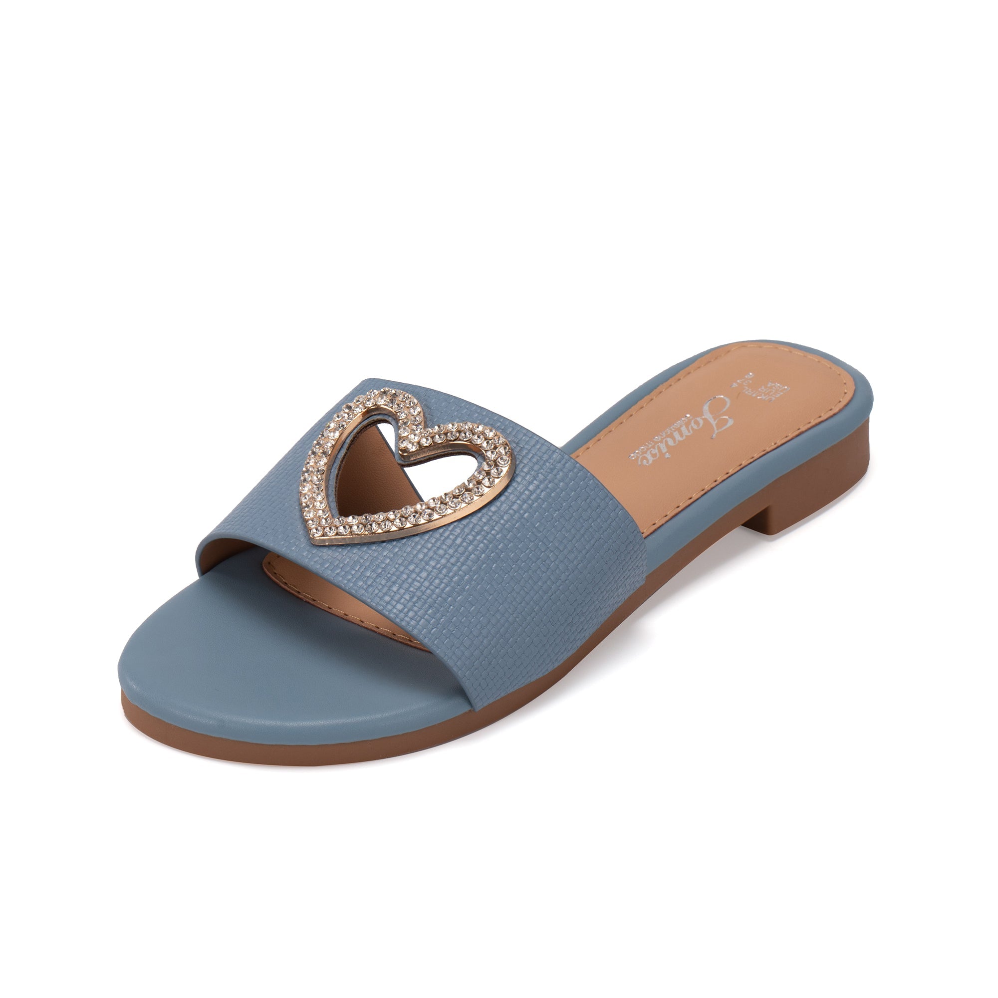 JOMIX Pantofole con tacco alto 2cm, scollatura a cuore, morbido TPR, comodo e di moda WFC250355
