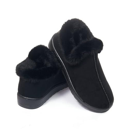 JOMIX Pantofole da Donna Invernali in Pelliccia Sintetica Chiuse e Pelose MD9694