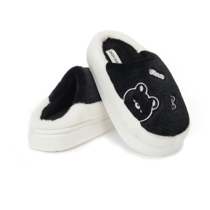 JOMIX Pantofole da Donna Invernali in Pelliccia Sintetica con Motivo Orsetto MD9630