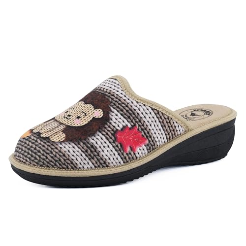 JOMIX Pantofole Donna Invernali Anatomiche Sottopiede Morbido di Alta Densità Mede in Italy