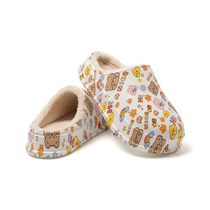 JOMIX Pantofole Donna Invernali Calde Pelose Flat Termiche Comode e Morbide MD1014