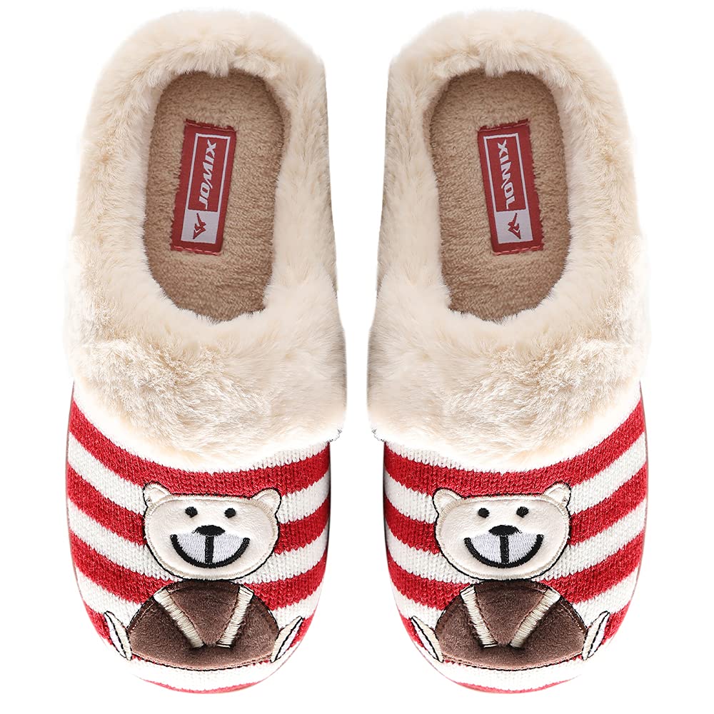 JOMIX Pantofole Donna Invernali Chiuse Ciabatte Casa Pelose