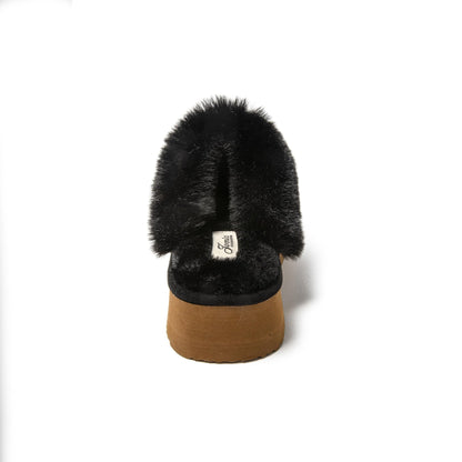 JOMIX Pantofole Donna Invernali Chiusi Ciabatte Pelose Calde da Casa Babbucce Comodo da Inverno MD1035