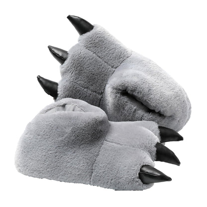 JOMIX Pantofole Donna Invernali Ciabatte Divertente Caldo da Casa Peuche Dinosauro Drago Zampe Pelose Comode Simpatiche