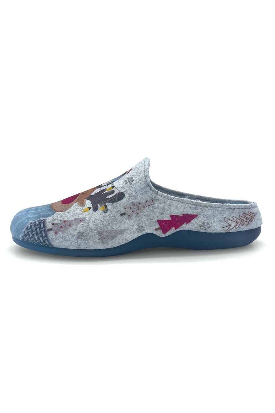 JOMIX Pantofole Donna Invernali Ciabatte Feltro da Casa con Stampa Animale Made in Spagna JX0001 JX0002 JX0003 JX0004 JX0005