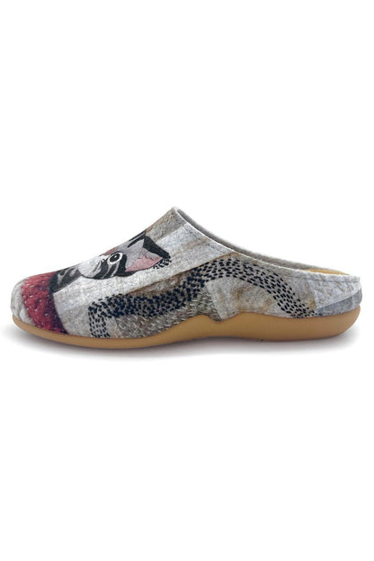 JOMIX Pantofole Donna Invernali Ciabatte Feltro da Casa con Stampa Animale Made in Spagna JX0001 JX0002 JX0003 JX0004 JX0005