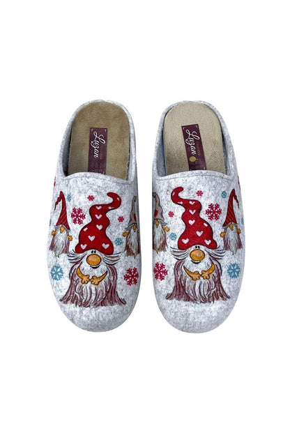 JOMIX Pantofole Donna Invernali Ciabatte Feltro da Casa con Stampa Animale Made in Spagna JX0001 JX0002 JX0003 JX0004 JX0005