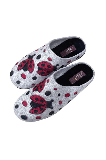 JOMIX Pantofole Donna Invernali Ciabatte Feltro da Casa con Stampa Animale Made in Spagna JX0001 JX0002 JX0003 JX0004 JX0005