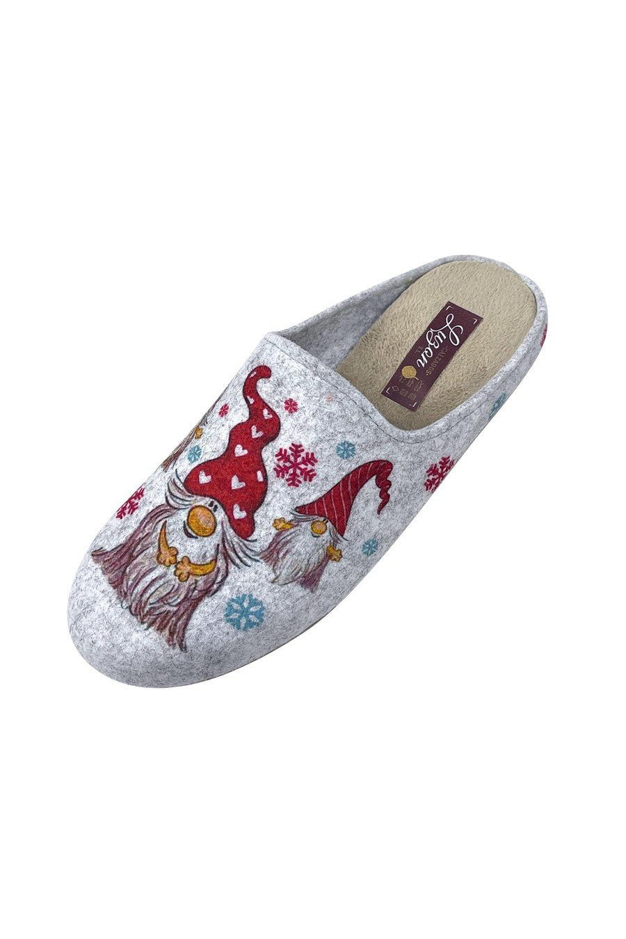 JOMIX Pantofole Donna Invernali Ciabatte Feltro da Casa con Stampa Animale Made in Spagna JX0001 JX0002 JX0003 JX0004 JX0005