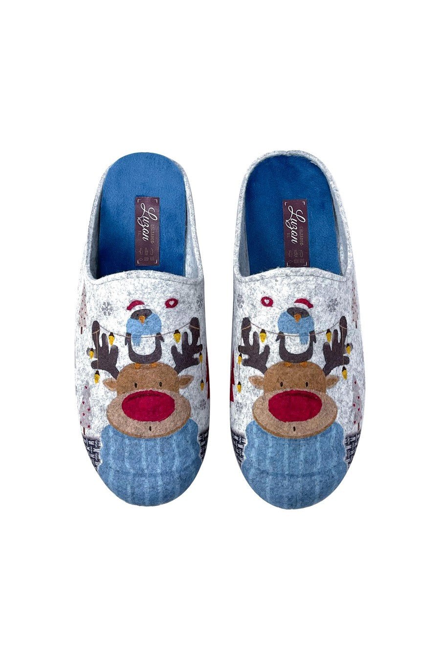 JOMIX Pantofole Donna Invernali Ciabatte Feltro da Casa con Stampa Animale Made in Spagna JX0001 JX0002 JX0003 JX0004 JX0005