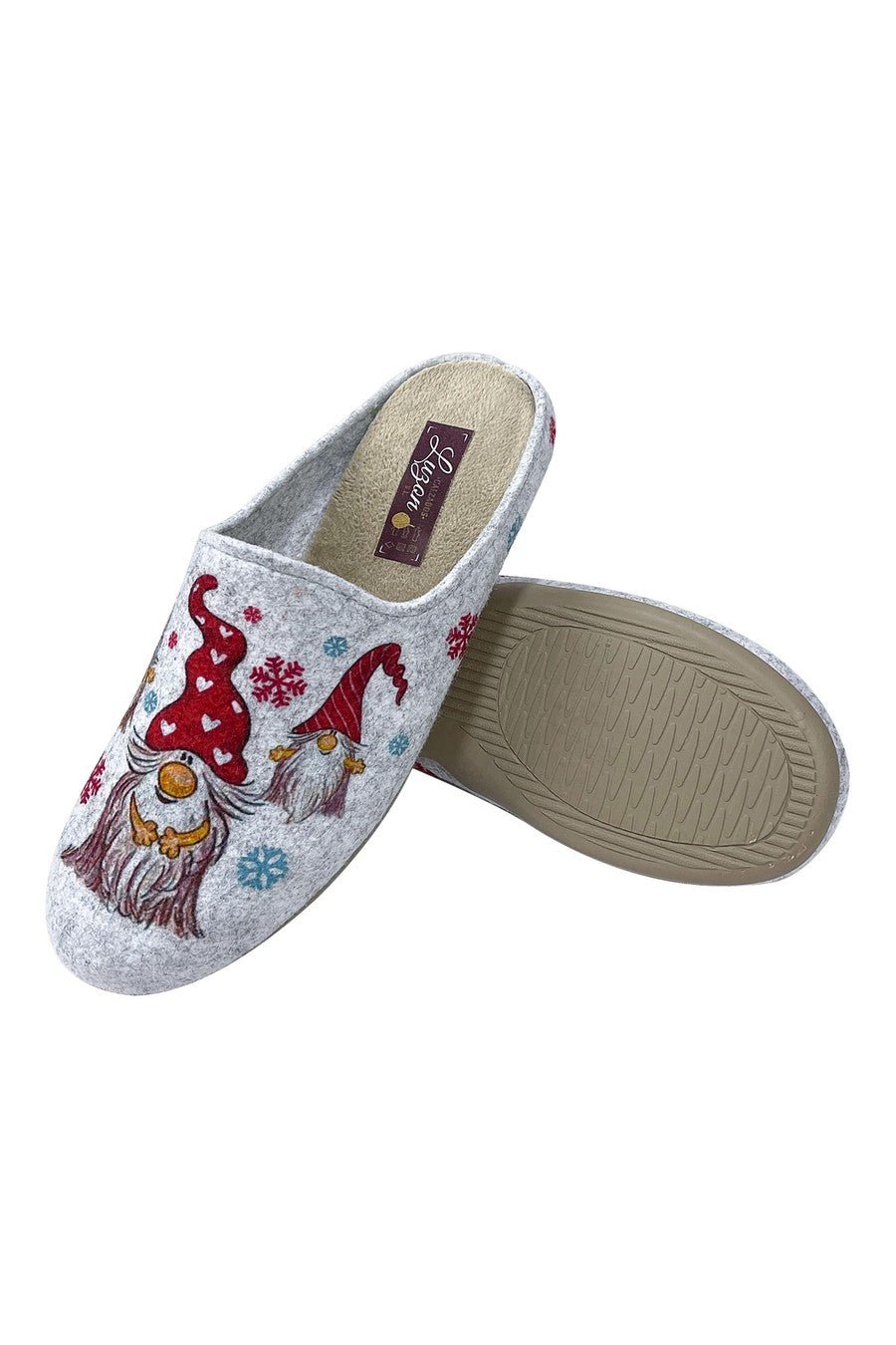 JOMIX Pantofole Donna Invernali Ciabatte Feltro da Casa con Stampa Animale Made in Spagna JX0001 JX0002 JX0003 JX0004 JX0005