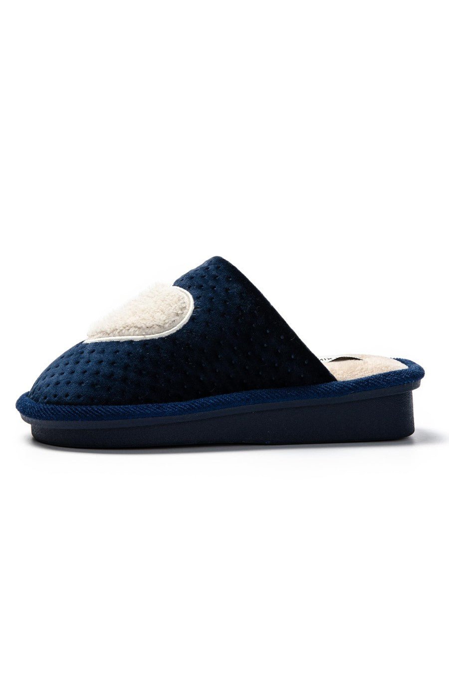 JOMIX Pantofole Donna Invernali Ciabatte Pelose Calde da Casa Pantofole Eleganti con Tacco Zeppa Decorate Cuore MD8567