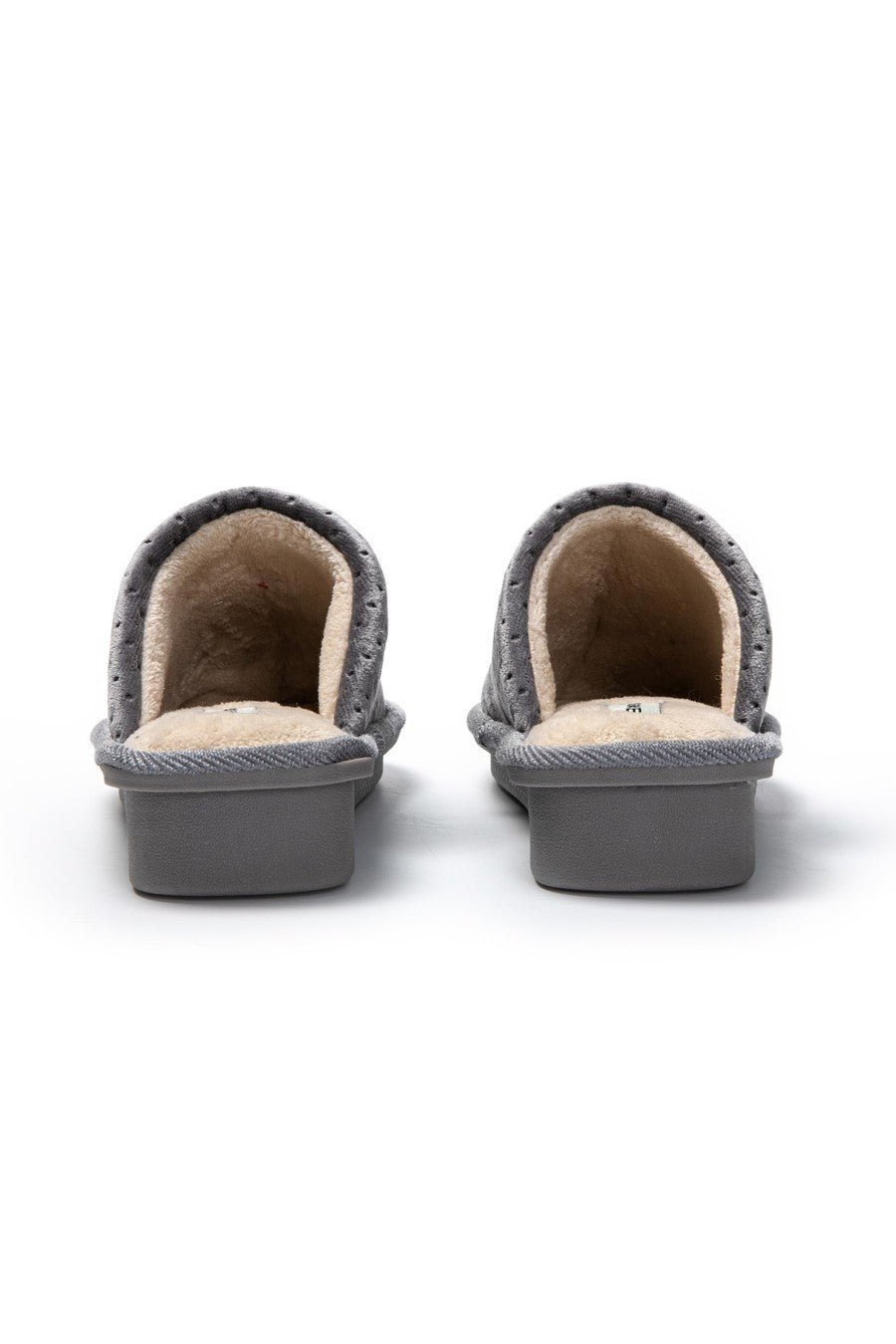 JOMIX Pantofole Donna Invernali Ciabatte Pelose Calde da Casa Pantofole Eleganti con Tacco Zeppa Decorate Cuore MD8567