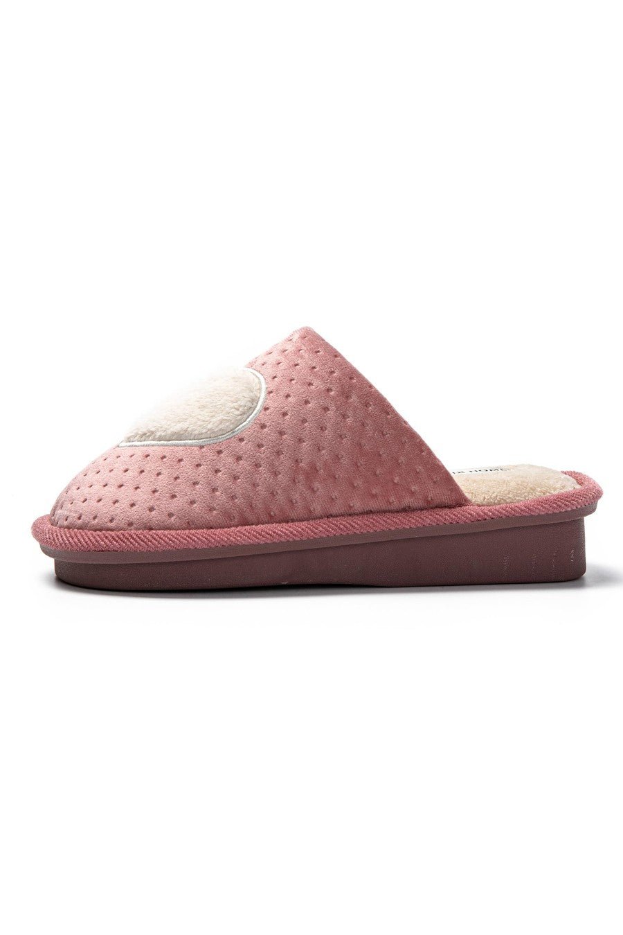 JOMIX Pantofole Donna Invernali Ciabatte Pelose Calde da Casa Pantofole Eleganti con Tacco Zeppa Decorate Cuore MD8567