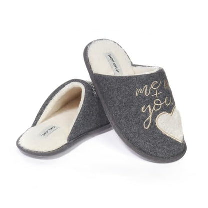 JOMIX Pantofole Donna Invernali da Casa Pelose Calde Flat Termiche Comode e Morbide MD8643