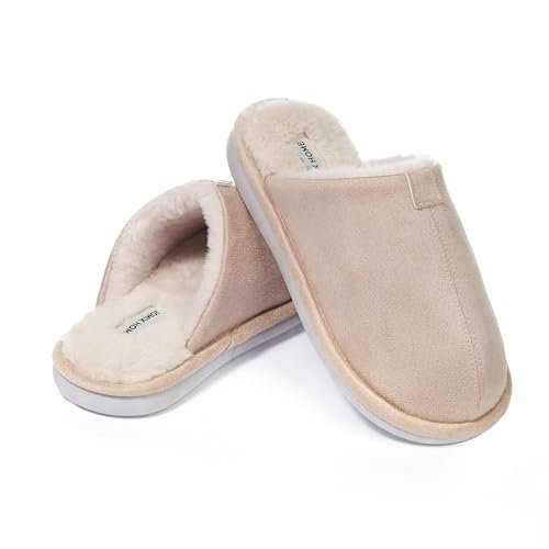 JOMIX Pantofole Donna Invernali da Casa Pelose Calde Flat Termiche Comode e Morbide MD9673