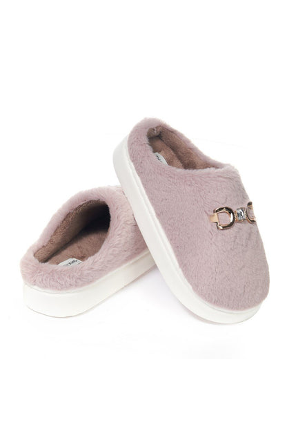 JOMIX Pantofole Donna Invernali Pelose Chiuse Morbide MD9638
