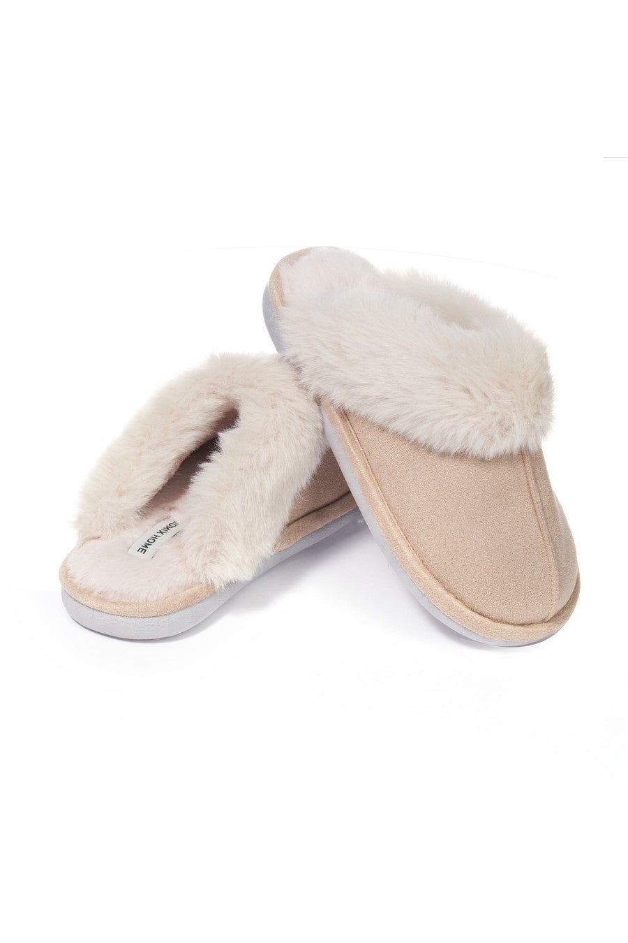 JOMIX Pantofole Donna Invernali Pelose Chiuse Morbide MD9663