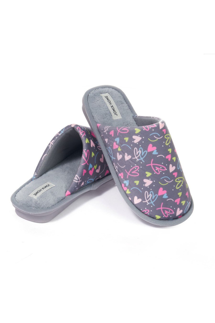 JOMIX Pantofole Donna Invernali Pelose Chiuse Morbide MD9675