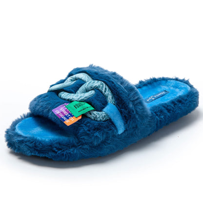 JOMIX Pantofole Donna Invernali Punta Aperta Ciabatte Donna Inverno da Casa Pantofole Pelose Calde