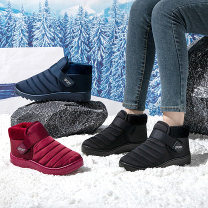 JOMIX Pantofole Donna Stivali Invernali Ciabatte Chiuse Calde da Casa Scarpe Mocassini da Inverno Babbucce Pelose Comode Chiusura a Strappo Regolabile