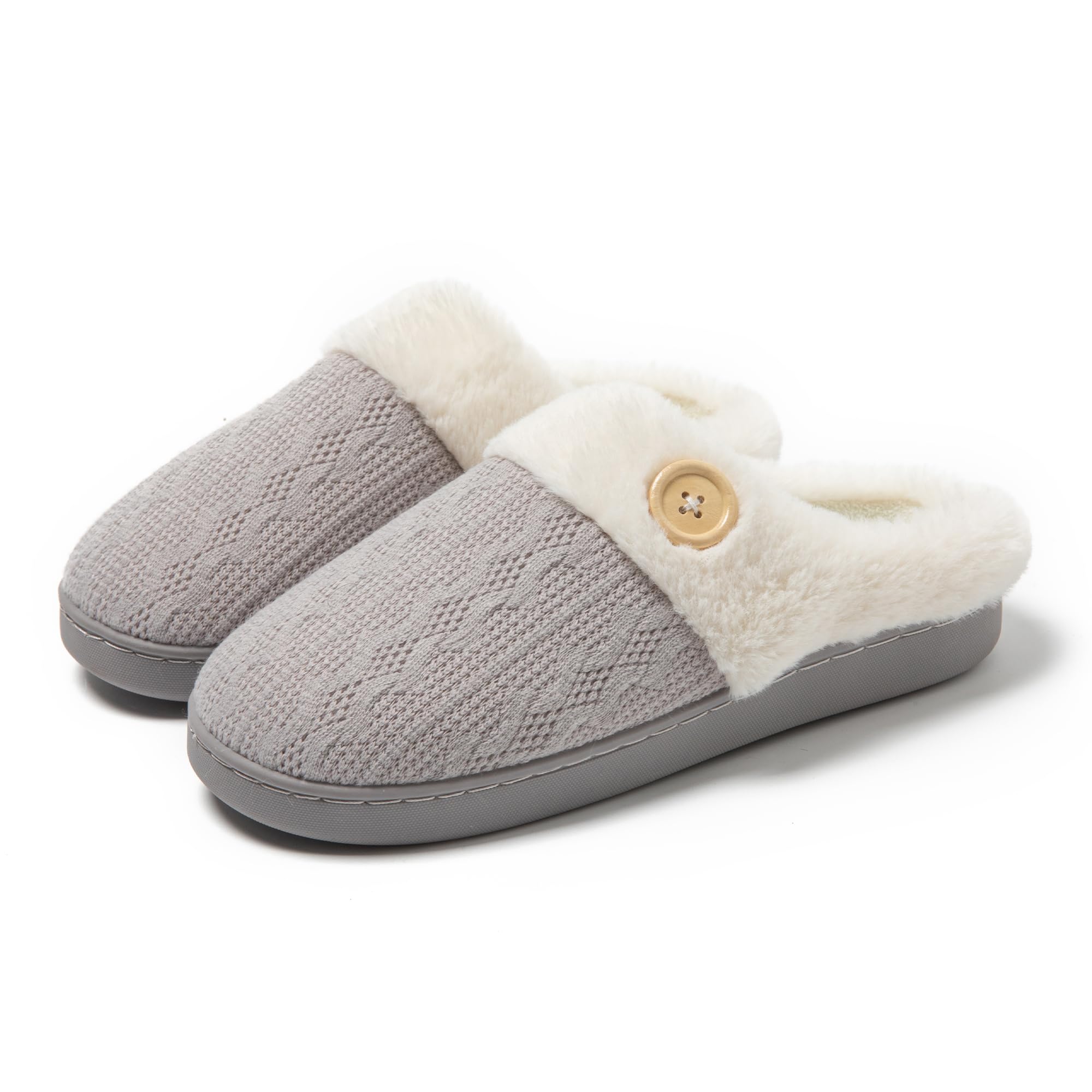 JOMIX Pantofole Invernali da Donna Imbottite Calde Pelose