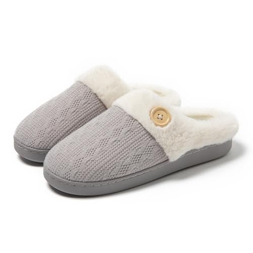 JOMIX Pantofole Invernali da Donna Imbottite Calde Pelose