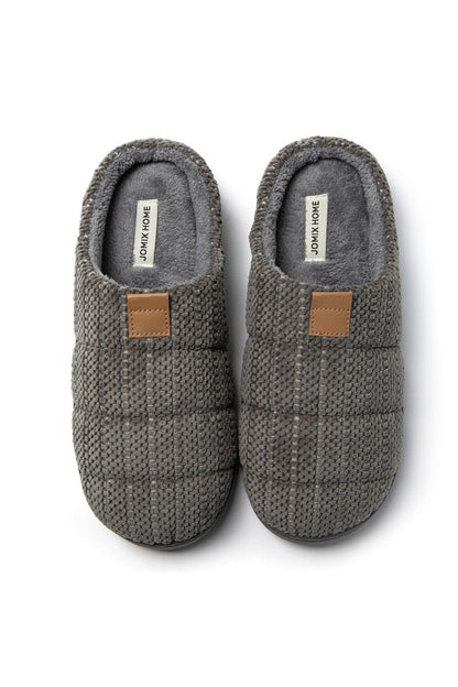 JOMIX Pantofole Uomo Invernali Ciabatte Pelose Calde da Casa Slippers Imbottite Morbide X018