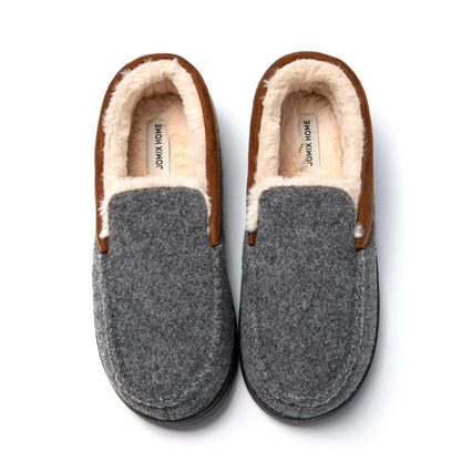 JOMIX Pantofole Uomo Invernali da Casa Ciabatte Pelose Morbide Mocassini Calde Comode da Inverno