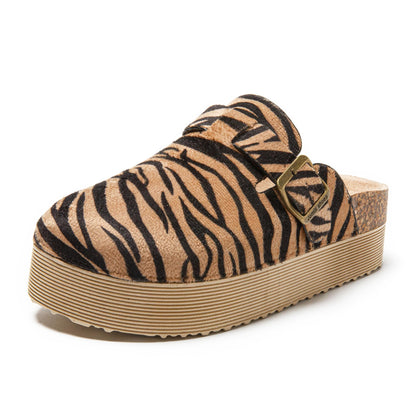 JOMIX Pantoletten Damen Clogs Hausschuhe Rutschfester Slippers Bequeme Kork Fußbett Gartenschuhe mit Verstellbar Schnalle