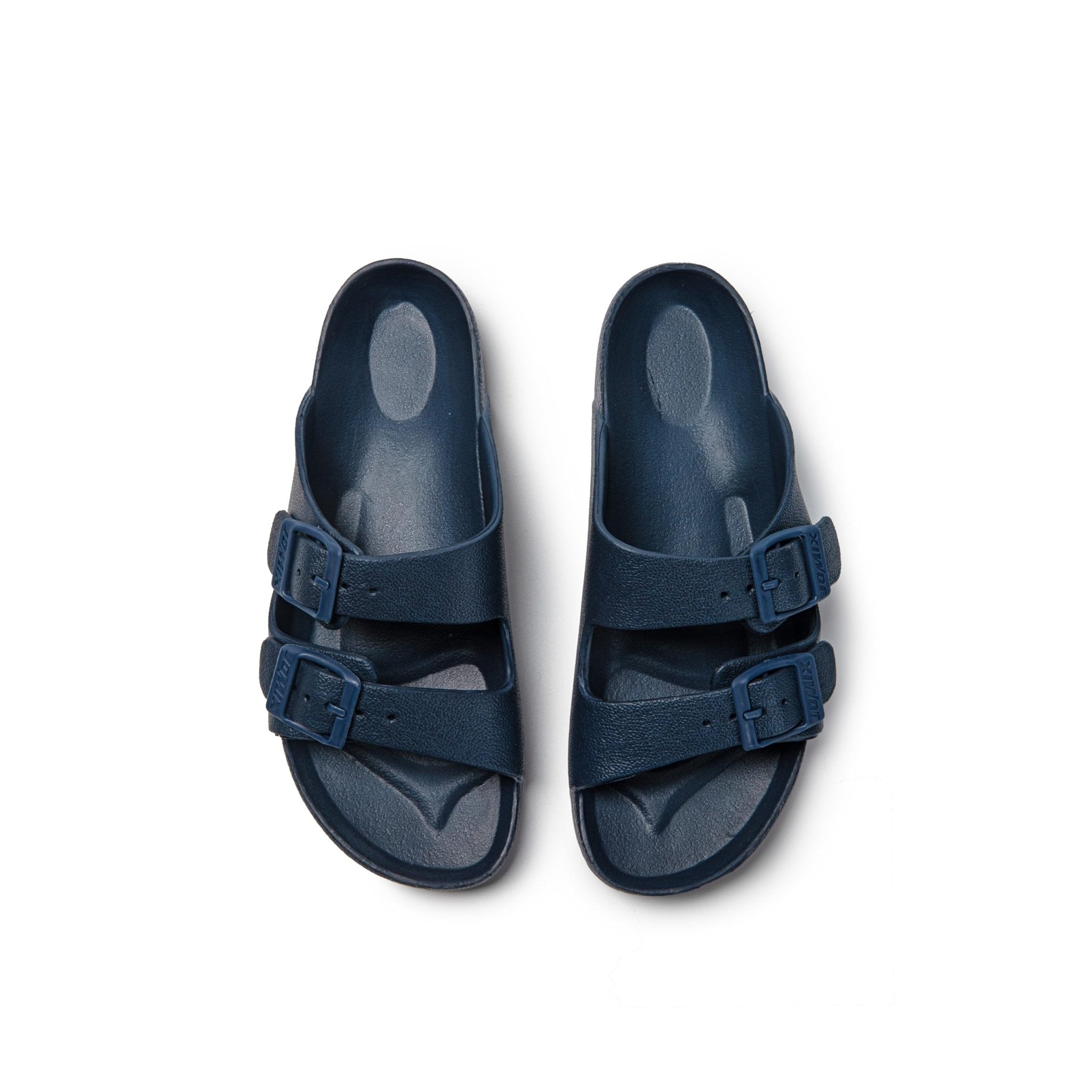 JOMIX Pantoletten Damen Sommer Badeschuhe mit Fussbett Flache Bunte Rutschfest Badelatschen Meer Pool Strand Schwimmen Schnalle Schlappen