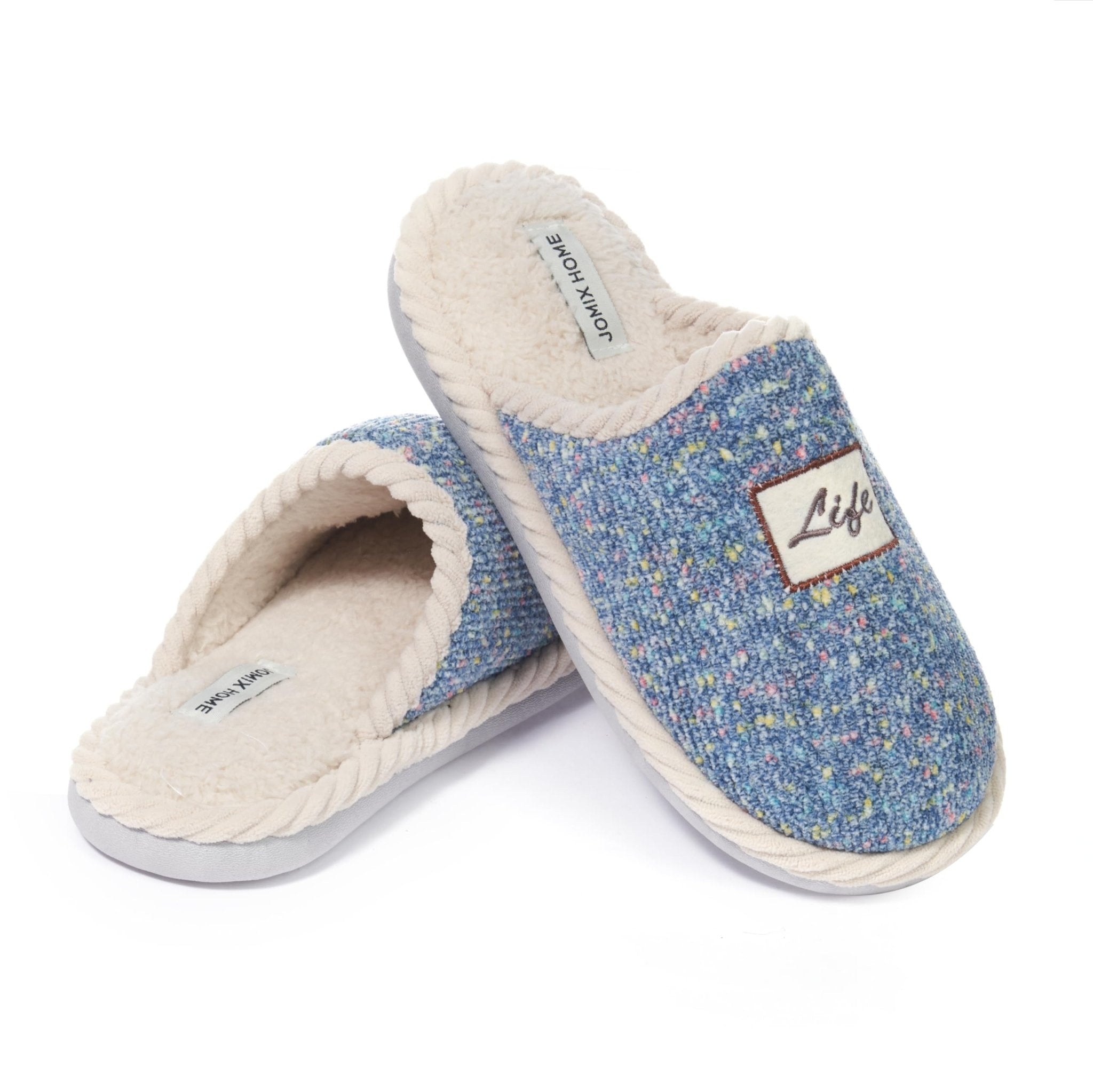 JOMIX Pantuflas de invierno para mujer, cómodas, cálidas, Slip On Indoor Slipper
