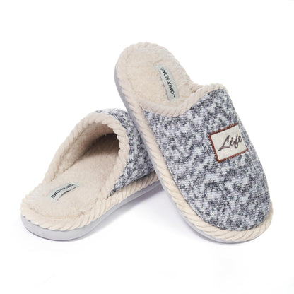 JOMIX Pantuflas de invierno para mujer, cómodas, cálidas, Slip On Indoor Slipper