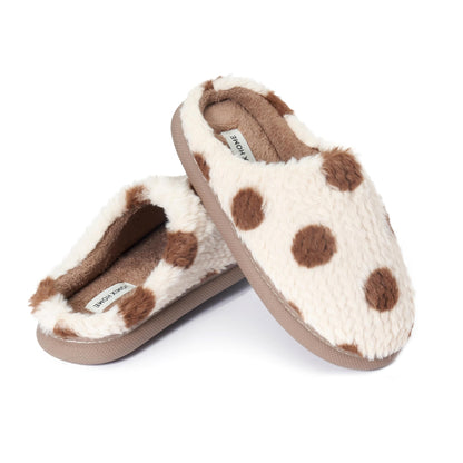 JOMIX Pantuflas de invierno para mujer, cómodas, chanclas cálidas para casa