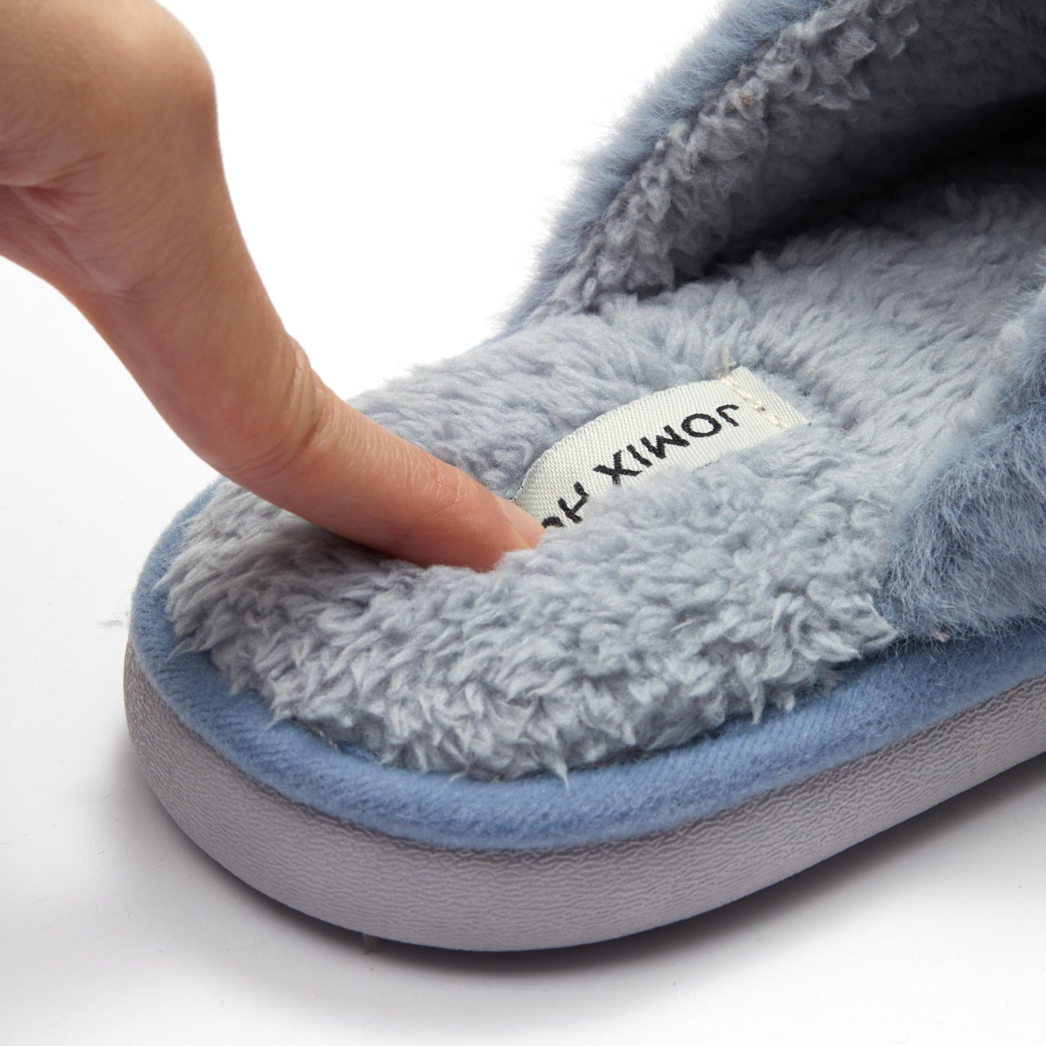 JOMIX Pantuflas de invierno para mujer, suaves zapatillas cálidas, zapatillas de casa