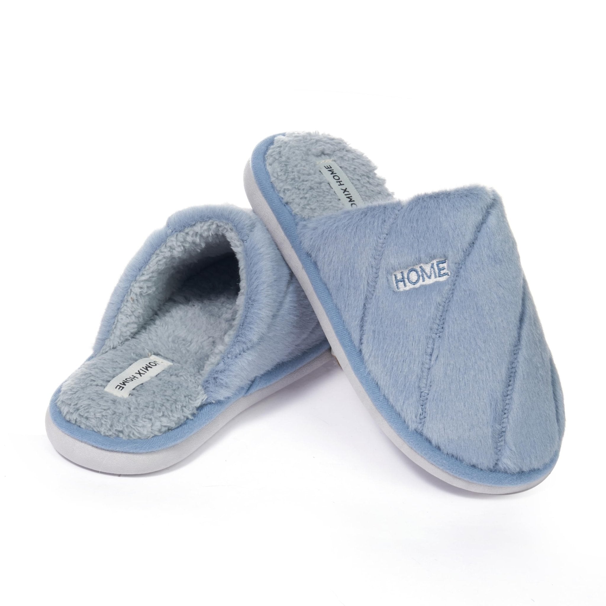JOMIX Pantuflas de invierno para mujer, suaves zapatillas cálidas, zapatillas de casa
