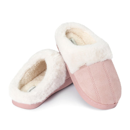 JOMIX Pantuflas de invierno para mujer, suaves zapatillas peludas para casa