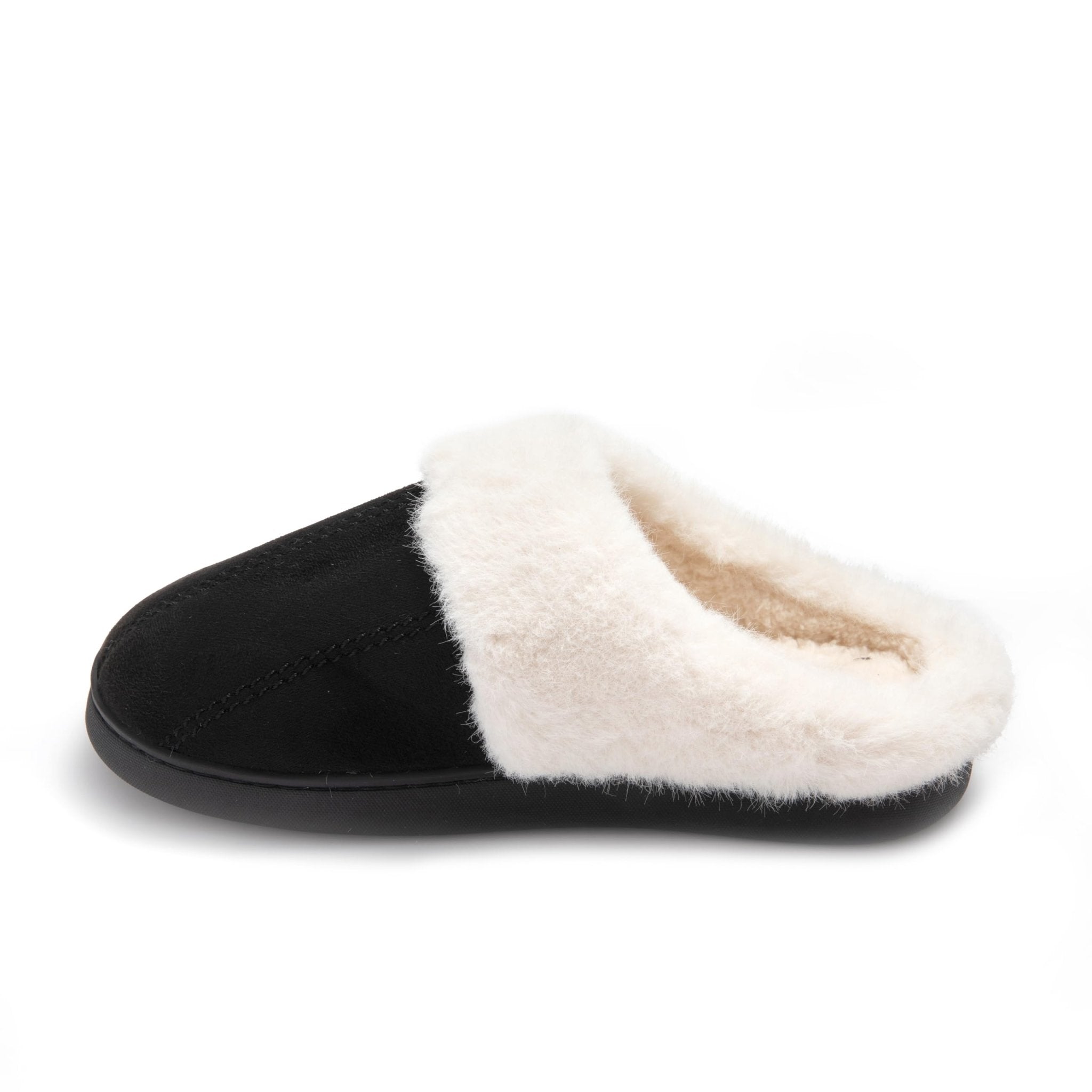 JOMIX Pantuflas de invierno para mujer, suaves zapatillas peludas para casa