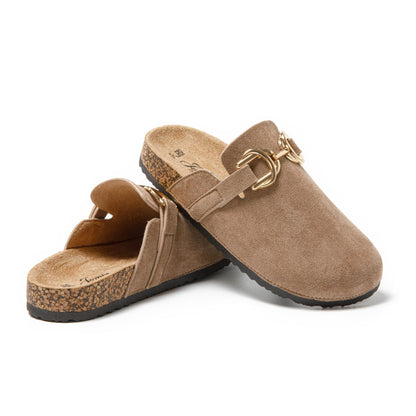 JOMIX Sabot Donna Eleganti Punta Chiusa Suola Sughero