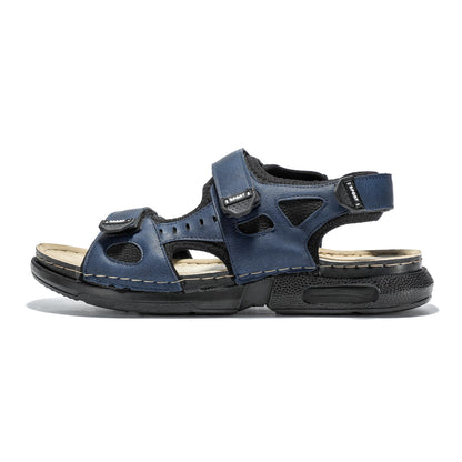 JOMIX Sandalen Herren mit Klettverschluss Türkei Pantoletten Sommerschuhe Flach Pantoffeln Rutschfest Schlappen